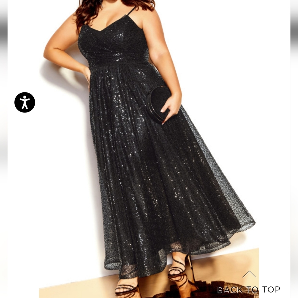 City Chic formal sequin dress